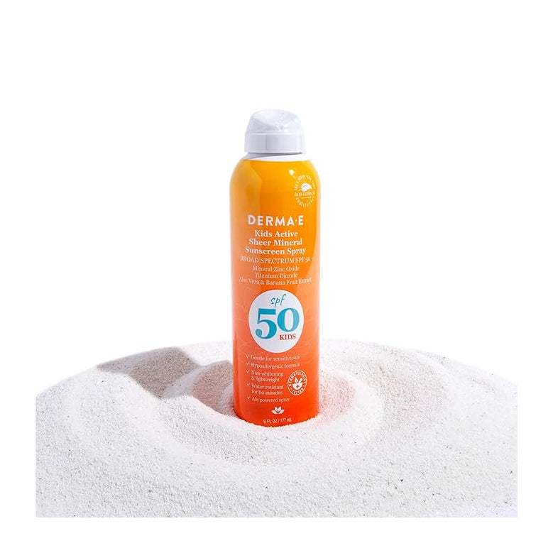 DERMA-E Kids Active Sheer Mineral Sunscreen Spray - 177ml - Skin Care