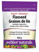 Webber Naturals Organic Flaxseed Cold Milled - 425 g - Fatty Acids