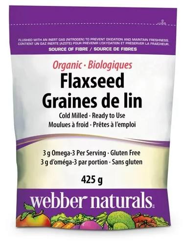 Webber Naturals Organic Flaxseed Cold Milled 425 g