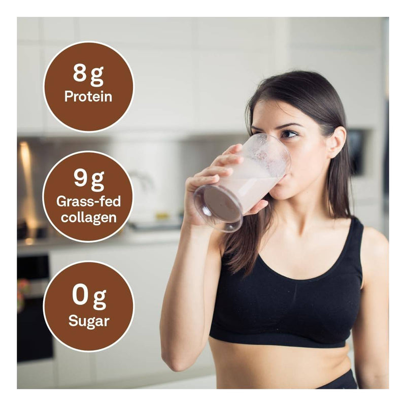 Organika Enhanced Collagen Protein - Dark Chocolate Strawberry 252 g - Collagen