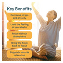 Organika Mind Calm with Magnesium Bisglycinate & L-Theanine - 120 Vegetarian Capsules - Magnesium