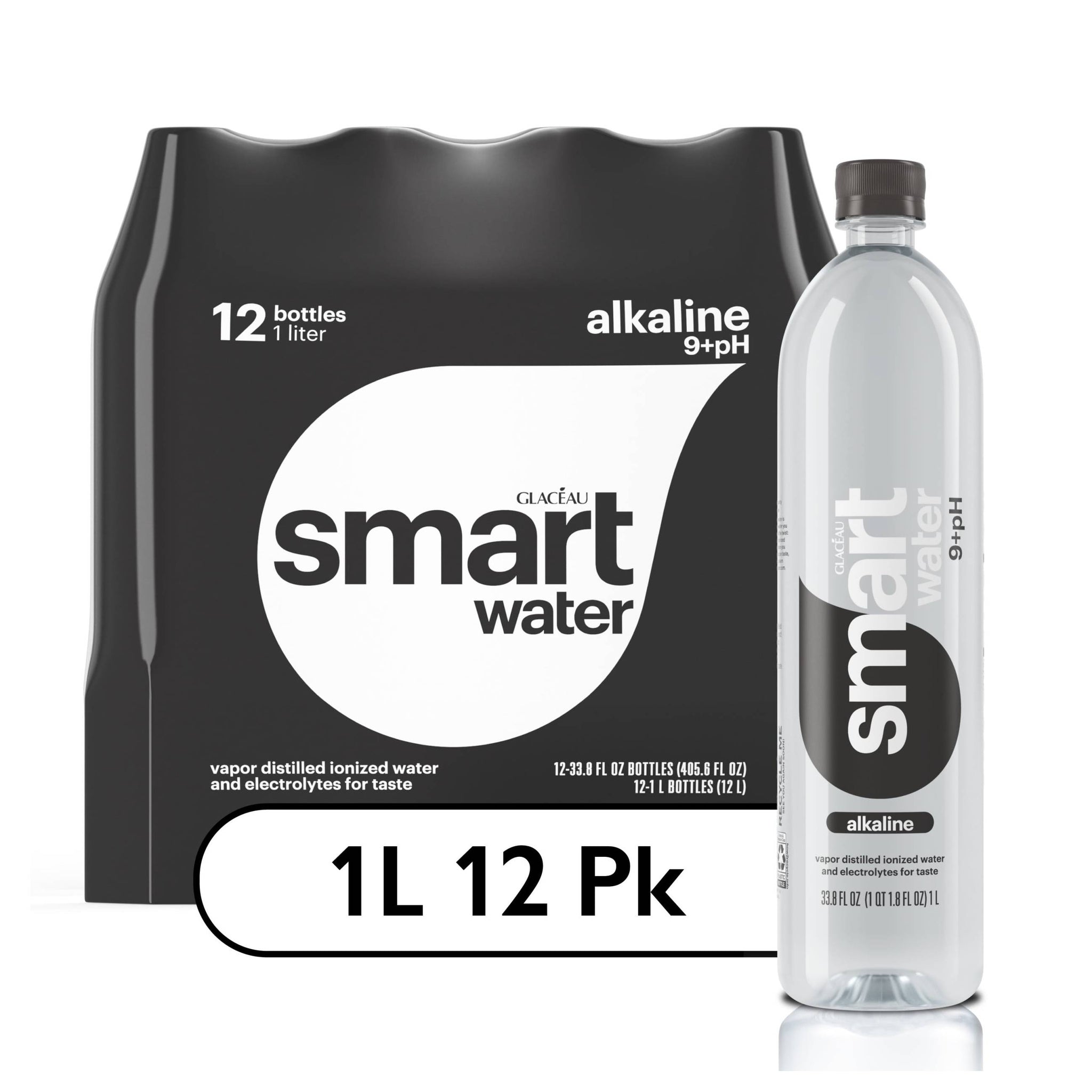 Glaceau smartwater Alkaline With Antioxidant - 12-Pack - Water