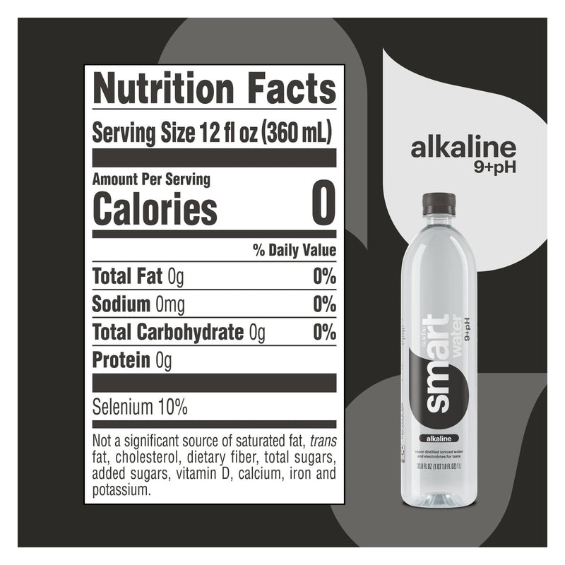 Glaceau smartwater Alkaline With Antioxidant - 12-Pack - Water