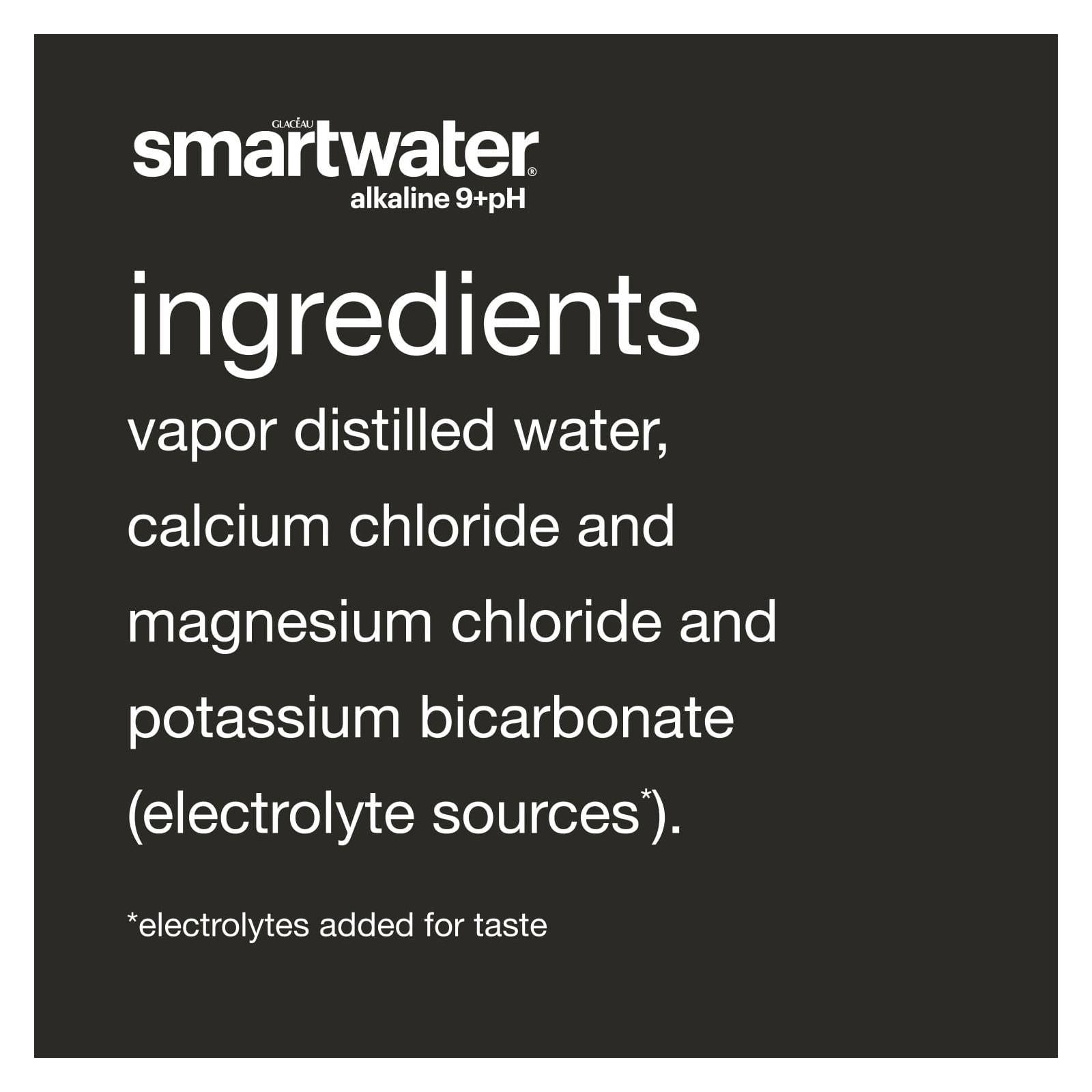 Glaceau smartwater Alkaline With Antioxidant - 12-Pack - Water