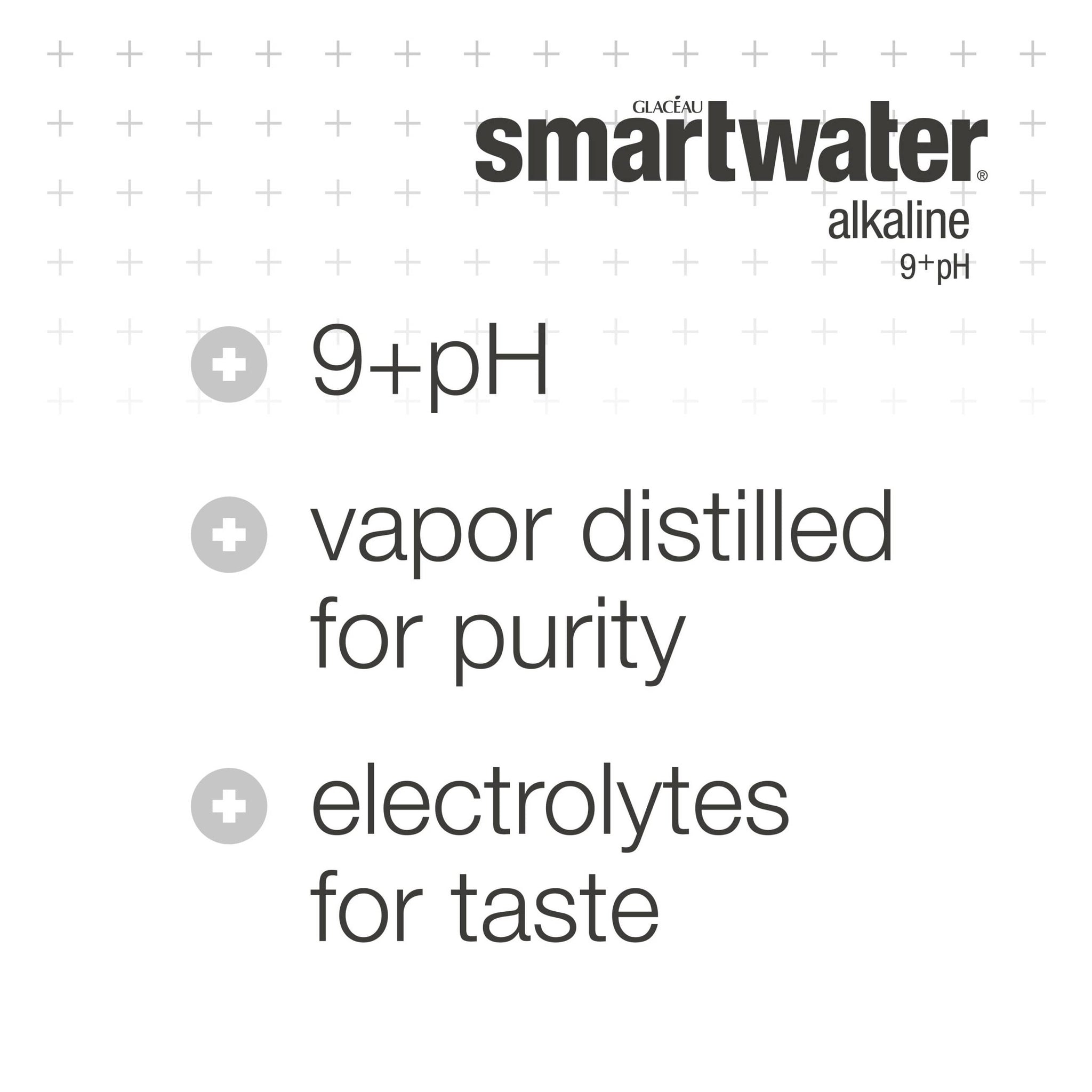 Glaceau smartwater Alkaline With Antioxidant - 12-Pack - Water