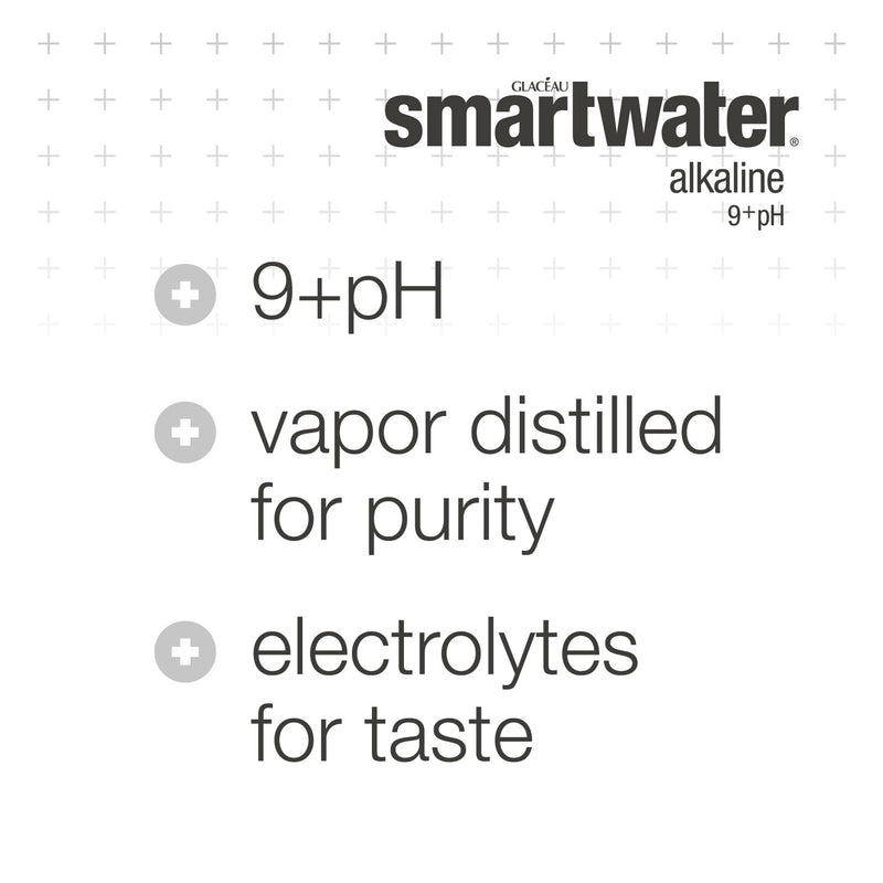 Glaceau smartwater Alkaline With Antioxidant - 12-Pack - Water