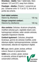 Jamieson Vitamin B2 (Riboflavin) 100mg - 100 Tablets - Vitamin B