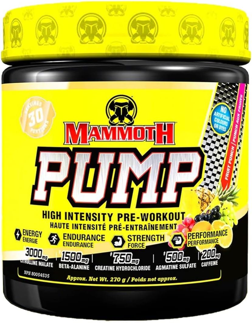 Mammoth Pump - Fruit Punch 30 servings - Pre-Workout