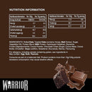 Warrior Raw Protein Flapjack Bars - Chocolate Brownie Single bar - Protein snacks