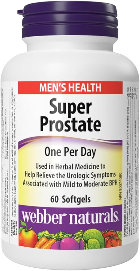 Webber Naturals Super Prostate Extra Strength, einmal pro Tag