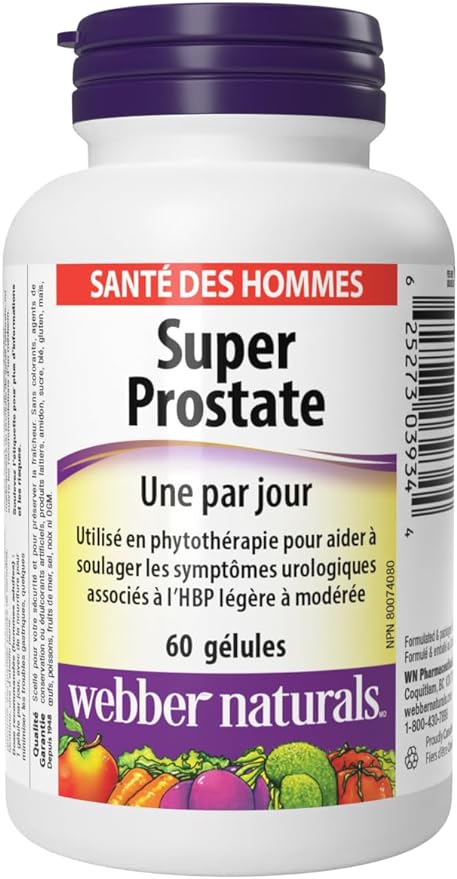 Webber Naturals Super Prostate Extra Strength, einmal pro Tag
