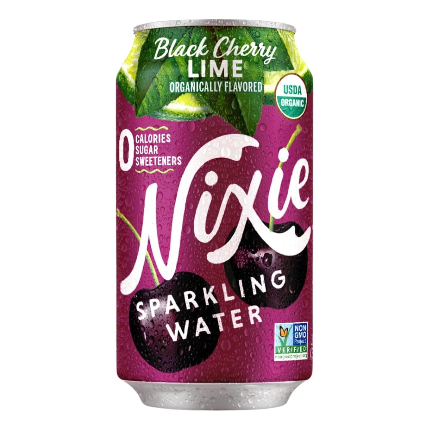 Nixie Sparkling Water - Blackcherry Lime Single Can - - Water