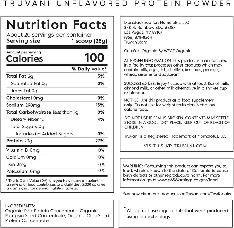 Truvani Plant Based Protein