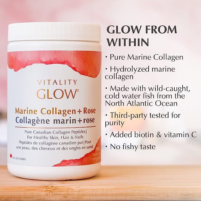 Vitality Glow Collagène Marin + Rose (25 Jours) 200 g