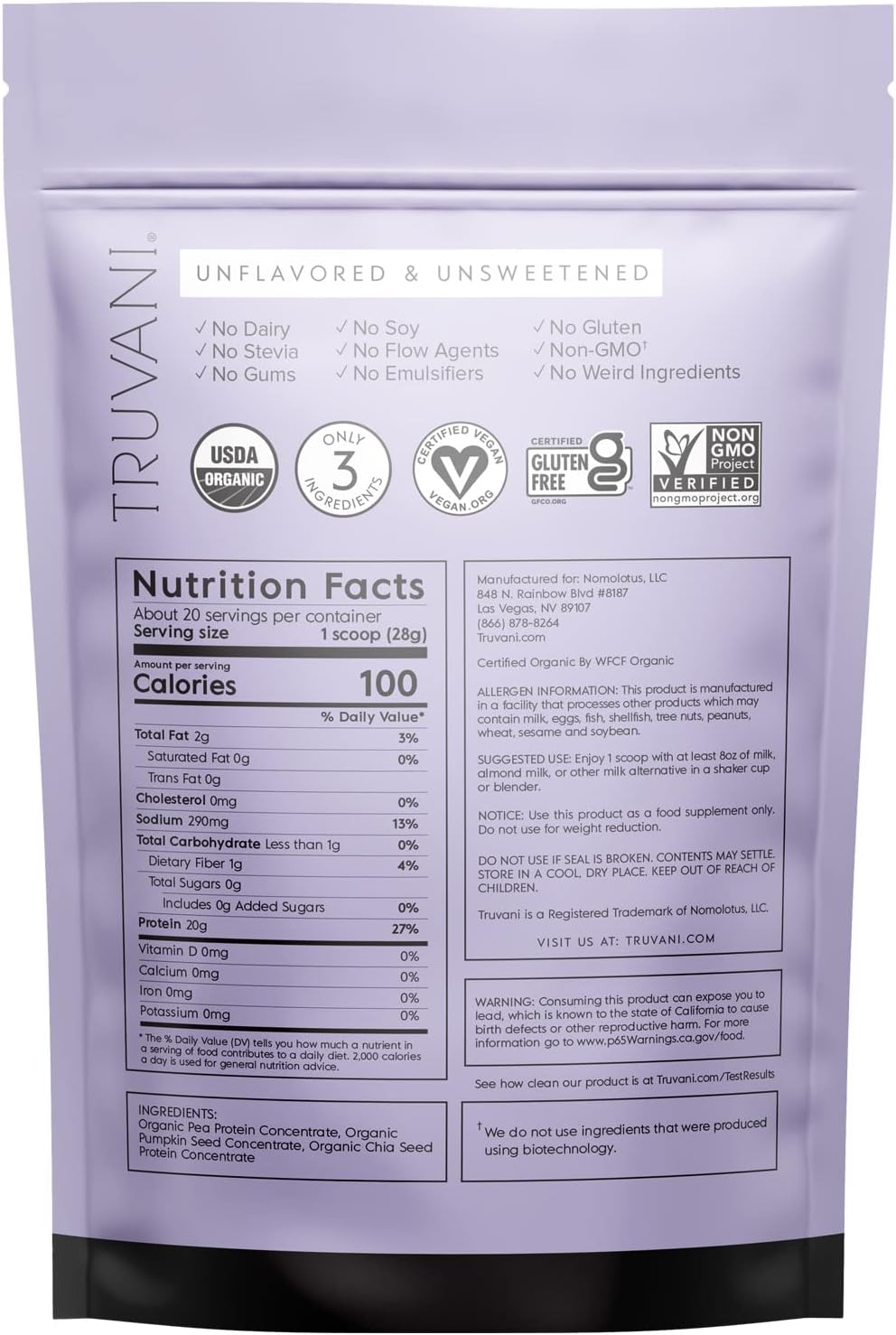 Truvani Plant Based Protein