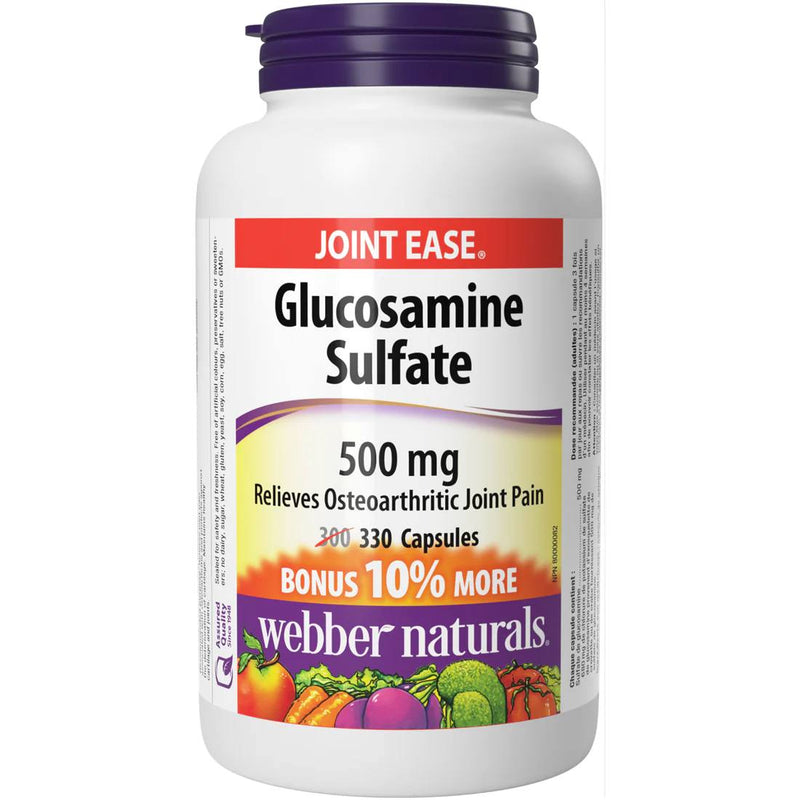 Webber Naturals Glucosamine Sulfate 500 mg 330 Capsules