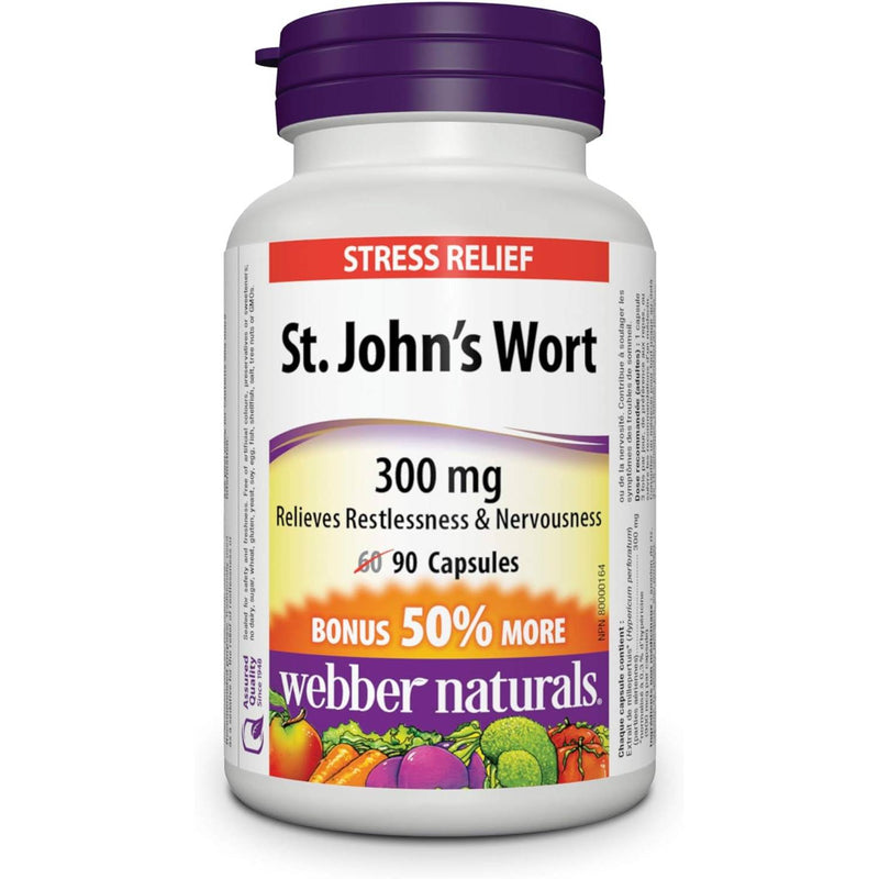 Webber Naturals St. John’s Wort 300 mg 90 Capsules