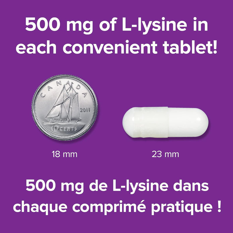 Webber Naturals L-Lysine 500 mg - 60 vegetarian capsules - Amino Acids