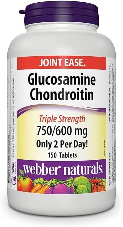 Webber Naturals Glucosamine Chondroitin Triple Strength 750/600 mg