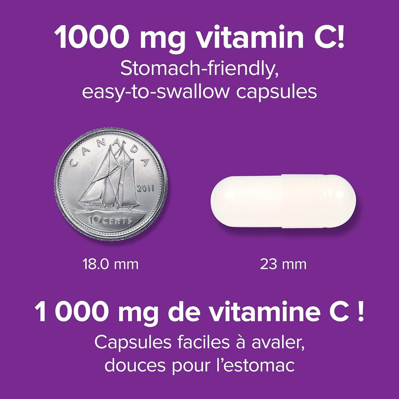 Webber Naturals Vitamin C Calcium Ascorbate Stomach Friendly 1000 mg 120 Capsules