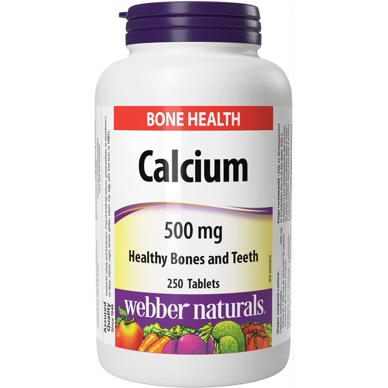 Webber Naturals Calcium 500 mg 250 Tablets