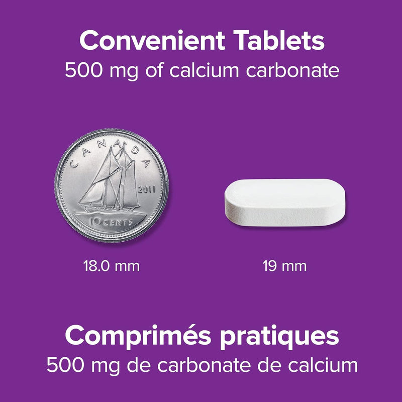 Webber Naturals Calcium 500 mg 250 Tablets