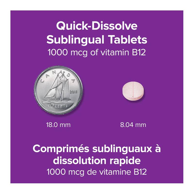 Webber Naturals Vitamin B12 1000 mcg 150 Sublingual Tablets