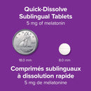 Webber Naturals Melatonin Extra Strength Quick Dissolve 5 mg - 144 Sublingual tablets - Melatonin