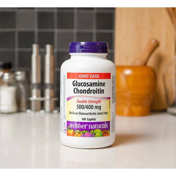 Webber Naturals Glucosamine Chondroitin Double Strength 500/400 mg 140 Caplets