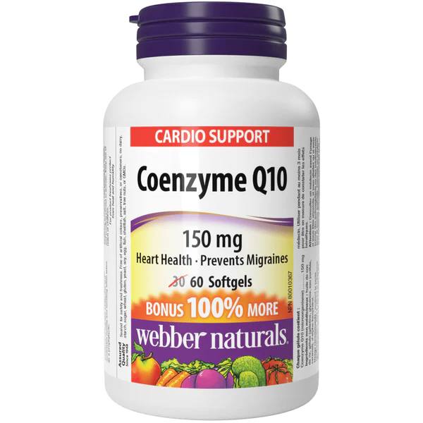 Webber Naturals Coenzyme Q10 150 mg 60 Softgels