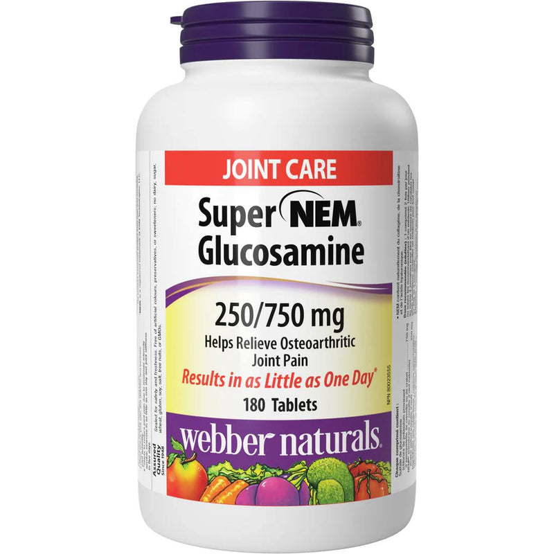 Webber Naturals Glucosamine NEM® 750/250 mg 180 Tablets