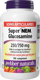 Webber Naturals Glucosamine NEM 750/250 mg - 180 Tablets - Joint Health