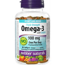 Webber Naturals Omega-3 with CoQ10 Triple Strength 900 mg EPA/DHA - 80 Softgels - Omega 3