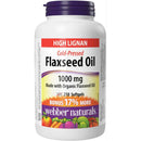 Webber Naturals Flaxseed Oil Cold Pressed 1000 mg - 210 Softgels - Fatty Acids