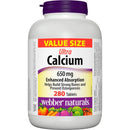 Webber Naturals Ultra Calcium Enhanced Absorption 650 mg - 280 Tablets - Calcium