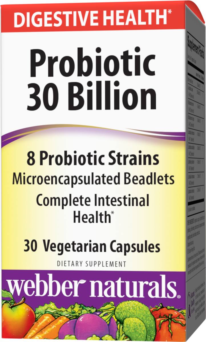 Webber Naturals Probiotic 30 Billion 8 Probiotic Strains 30 capsules