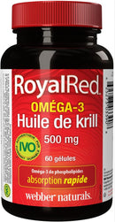 Webber Naturals RoyalRed® Oméga-3 Huile de krill 500 mg