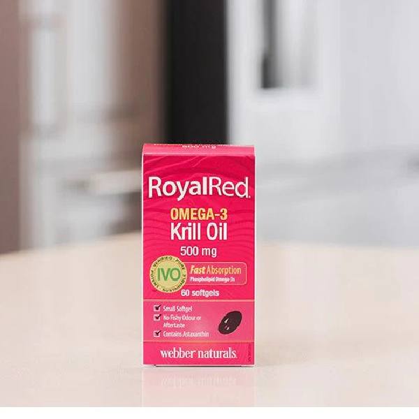 Webber Naturals RoyalRed® Omega-3 Krill Oil 500 mg 60 Softgels