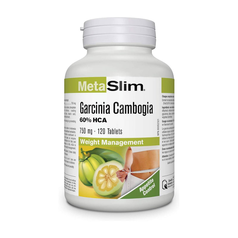 Webber Naturals MetaSlim Garcinia Cambogia 60% HCA 750 mg 120 Tablets