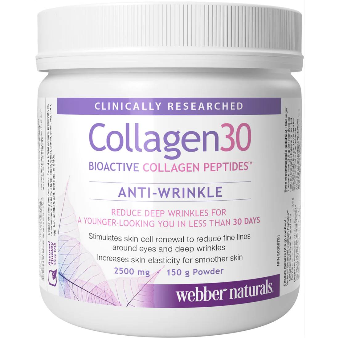 Webber Naturals Collagen30® Bioactive Collagen Peptides 2500 mg 150 g