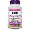 Webber Naturals Biotin 2500 mcg - 90 vegetarian capsules - Vitamin B