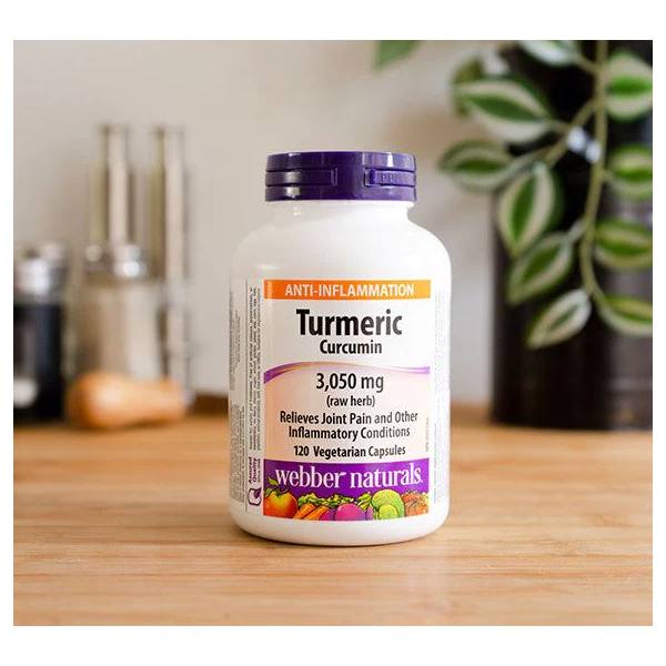 Webber Naturals Turmeric Curcumin 3,050 mg 120 vegetarian capsules