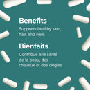 Webber Naturals Extra Strength Biotin 10,000 mcg - 120 vegetarian capsules - Vitamin B