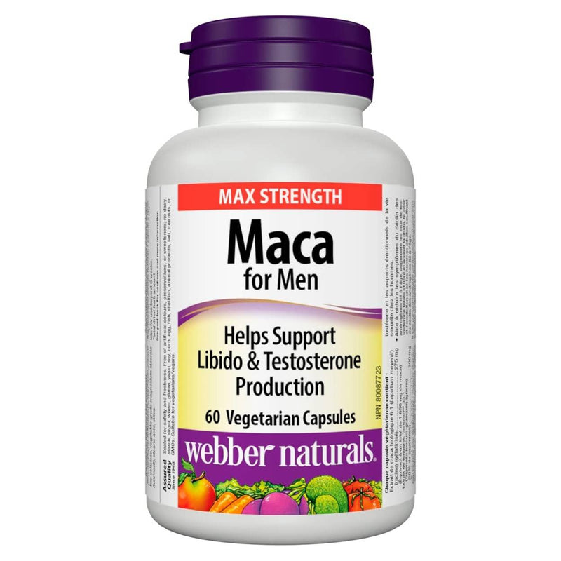 Webber Naturals Maca for Men 60 vegetarian capsules
