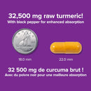Curcumine de curcuma Webber Naturals Ultra Strength 32 500 mg (herbe brute)