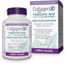 Webber Naturals Collagen30 with Hyaluronic Acid Bioactive Collagen Peptides - 180 Tablets - Collagen