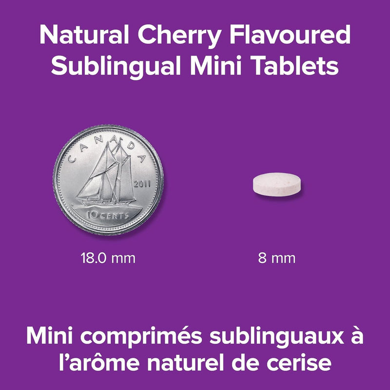 Webber Naturals Vitamin B12 250 mcg 200 Sublingual Tablets / Natural Cherry Flavour