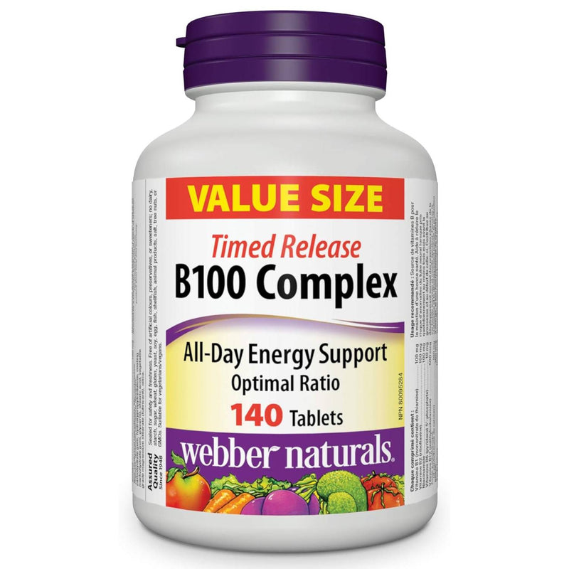 Webber Naturals B100 Complex 140 Tablets