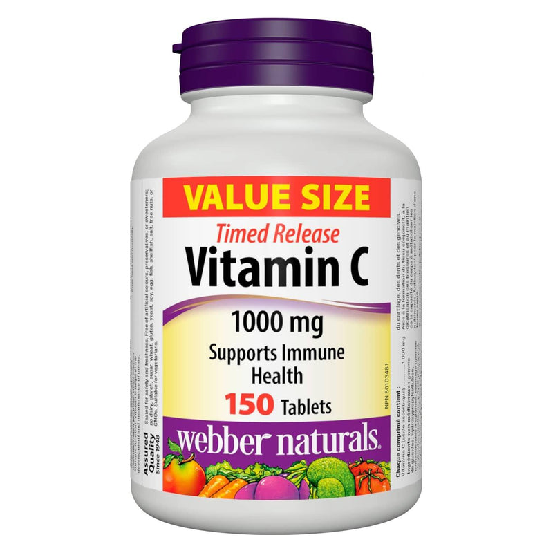 Webber Naturals Vitamin C Timed Release 150 Tablets
