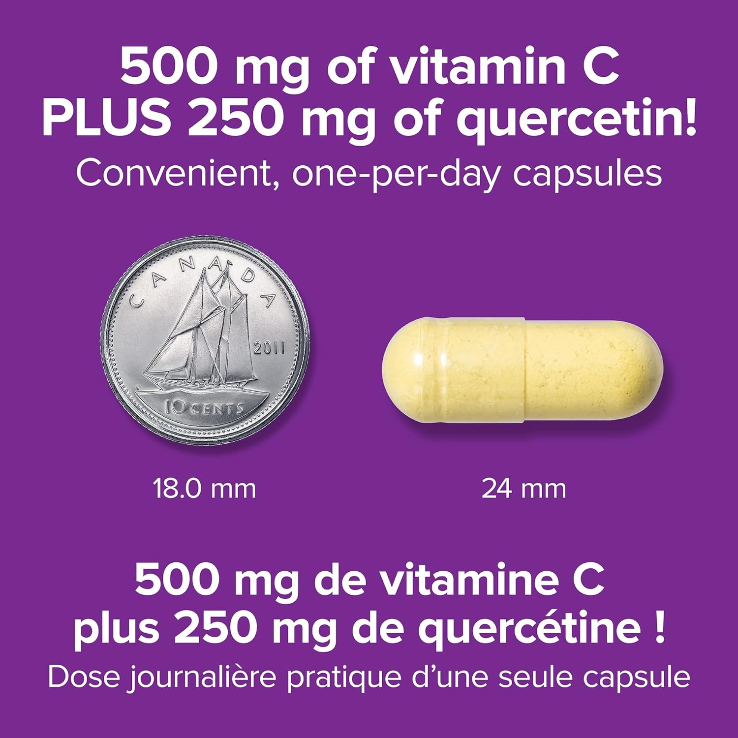 Webber Naturals Vitamin C Plus Quercetin 500/250 mg 100 vegetarian capsules